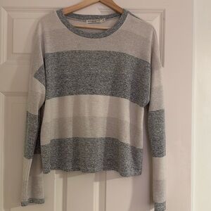 Size large super soft striped top